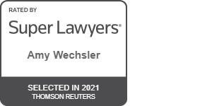 Amy Wechsler Super Lawyers 2021 badge