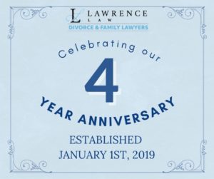 Lawrence Law Divorce and Family Lawyers Four Year Anniversary